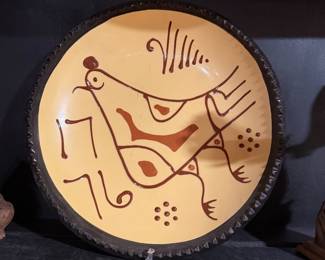 $20~ 1776 Redware Plate