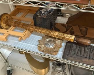 A closer look at the Continuous Calendar by EB Arnett, upright pole style wooden calendar years 1794-2119