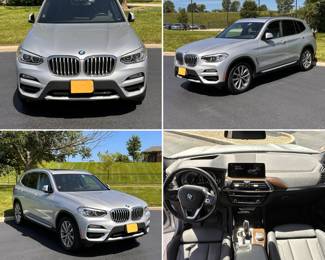 2019 BMW X3 Xdrive30i 4-door compact luxury SUV, 2.0L 14 F DOHC 16V gas engine all wheel drive.  35,596 mileage. Carfax report available.