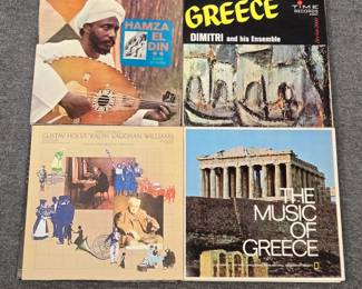 Hamza El Din Music of Nubia; Dimitri and His Ensemble Greece; London Wind Orchestra Wind Music of Holst & Vaughan Williams; The Music of Greece
