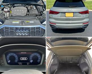 More views of the 2020 Audi Q3 Quattro S Line Premium 45 Tfsi compact luxury SUV, 2.0L I4 gasoline engine, all wheel drive. 12,318 mileage. Carfax report available.