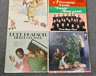 Joy to the World: Music for Christmas by André Kostelanetz, His Chorus and Orchestra; Texas Boys' Choir A Ceremony of Carols by Benjamin Britten and Carols of Many Lands; Duke Pearson Merry Ole Soul; Songs of Christmas by The Norman Luboff Choir