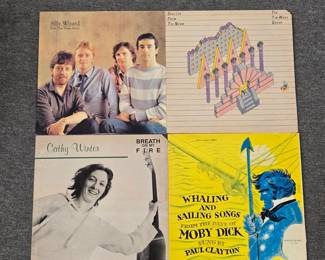 Silly Wizard Kiss the Tears Away; The Tim Ware Group Shelter From the Norm; Cathy Winter Breath on my Fire; Whaling and Sailing Songs from the Days of Moby Dick sung by Paul Clayton