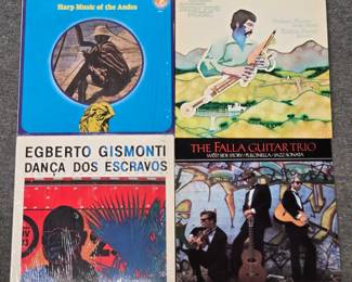 Harp Music of the Andes; Finbar Furey and Eddie Furey Irish Pipe Music: Hornpipes, Airs & Reels; The Falla Guitar Trio West Side Story / Pulcinella / Jazz Sonata; Egberto Gismonti Danca Dos Escravos