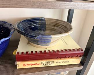 Cookbooks and pottery