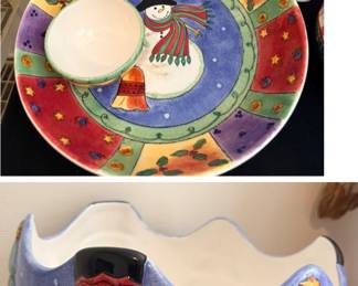 Sango Christmas serving dishes 