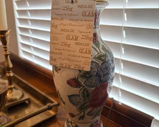 "Diva" brand porch floral lamp from Tyler Candle Company