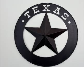 Large Texas metal wall hanging