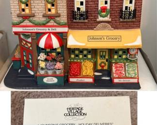Department 56 "Johnson's Grocery & Deli" & "Johnson's Grocery...Holiday Deliveries"