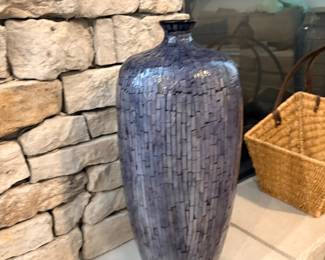 Set of large blue vases