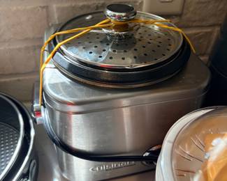 Cuisinart CRC-400 Rice Cooker Steamer in stainless steel, featuring a 4-cup capacity