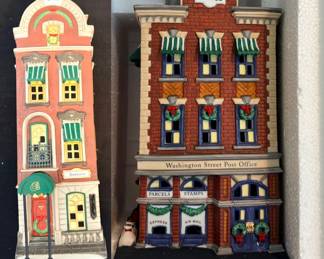 Department 56 "Washington Street Post Office"& "Beekman House"