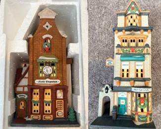 Department 56 "The Doctor's Office" & "Music Emporium"