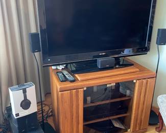Flatscreen TV and BOSE surround sound system