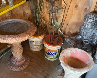 Lots of great cement, yard art and accessories
