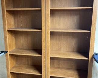 Two very nice solid bookshelves