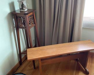 Bench, table, and vacuum