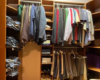 Great men’s clothing-Levi’s, Underarmor, golf clothes 