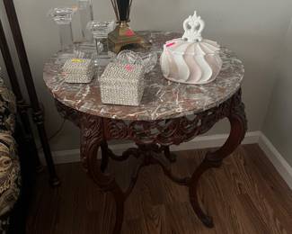 Marble top table