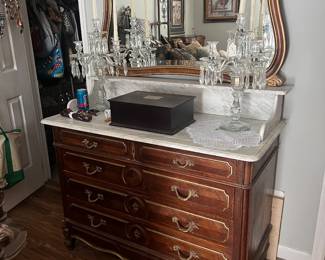 Gorgeous marble top dresser !