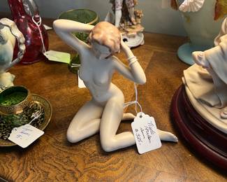 Porcelain nude figurine