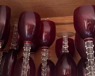 Ruby stemware