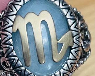 18kt/Sterling Silver Scorpio Ring