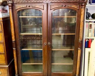 Large Antique Display/Book cabinet