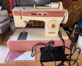 Vintage Singer Merritt Sewing Machine, Model 2404 with case