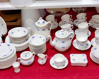 Large Adderley Fine Bone China, England "Blue Chelsea" pattern