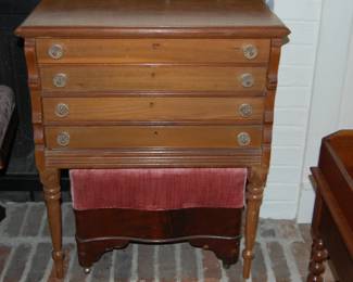 Small Contemporary Sewing Table 4-Drawer