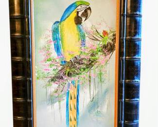 Original Art on Canvas Macaw