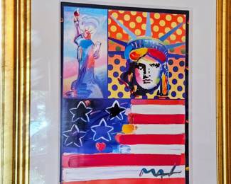 God Bless America IV by Peter Max