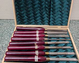 Windsor Design HSS Wood Lathe Turning Chisel Set & Case