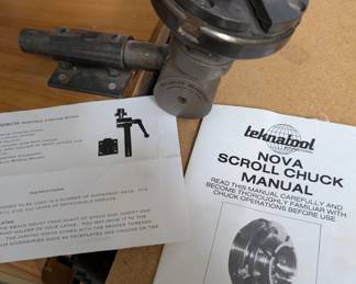 Teknatool Nova Scroll Chuck with Manual