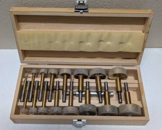 Forstner Bit Set in Wood Case with Extra Rockler Forstner Bits