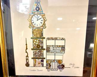 Horological collage of Big Ben by L. Kersh