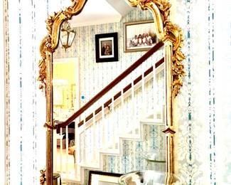 Elegant gold framed mirror