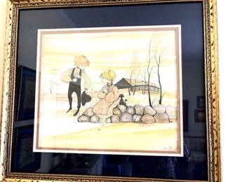 P Buckley Moss "Golden Joy"