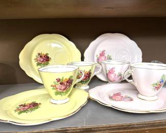 Vintage tea cup sets