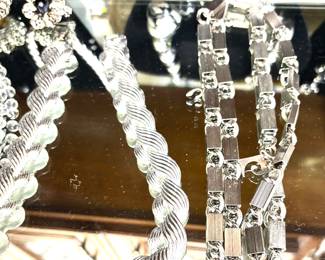 Silver necklaces