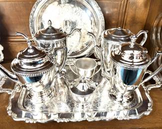 Remarkable collection of silver plate