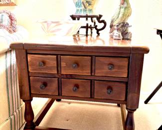 Pair vintage Ethan Allen side tables