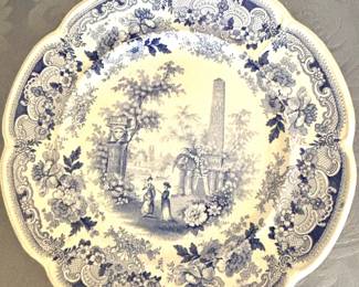 Antique blue/white plates