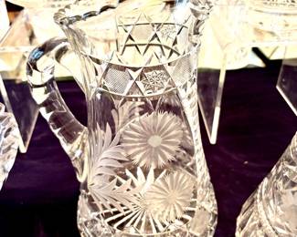 Fabulous vintage crystal pieces