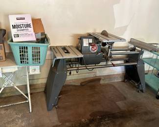 #161 Shop Smith w/Tools On Wheels (easy loading) - with 5 Lathe Tools lathe etc $500.00