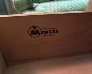 #76 Mengel 6 Drawer Wood Dresser - as is finish - 55x19x32 $100.00