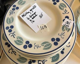 #123 Pfaltzgraff - Mixed Set $30.00