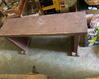 #49 Set of 3 Wood Benches - 35"L, 35"L, 45"L - 18" Tall $45.00