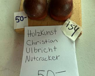 #154 Hulzkunst Christian Ulbricht Nutcracker $50.00